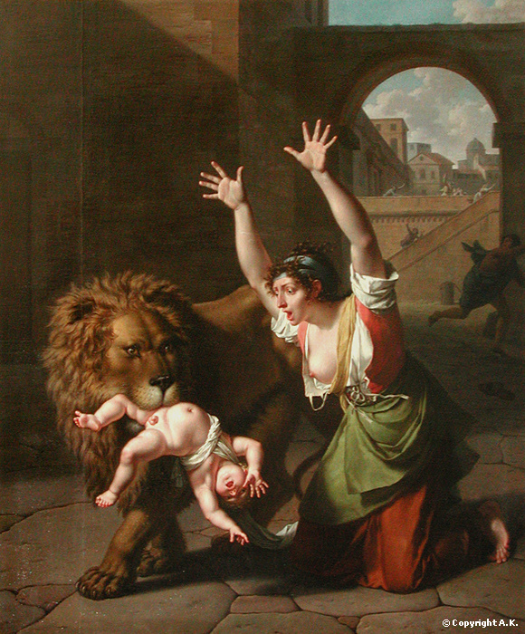 Le Lion de Florence, 1280, Nicolas-Andr Monsiau  1801