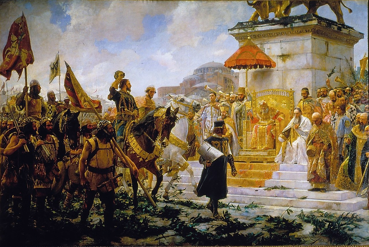 Entry of Roger de Flor into Constantinople, 1303, by José Moreno Carbonero (1858-1942) Palacio del Senado de España.