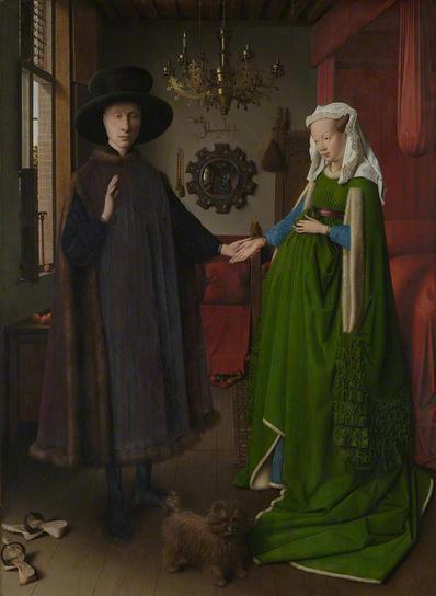 Giovanni Arnolfini and his Wife, 1434  (Jan van Eyck) (ca. 1387-1441) The National Gallery, London   NG186