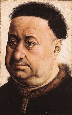 A Man, Robert von Masmines? (Robert Campin) (1375-1444) Museo Thyssen-Bornemisza,  Madrid INV.     Nr. 74 (1960.1) 