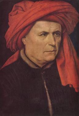 Man, ca. 1435 (attributed to Robert Campin) (1375-1444)  The National Gallery, London 