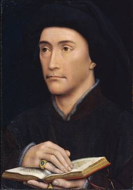 A Man, possibly Guillaume Fillastre, ca. 1437 (attributed to Rogier van der Weyden) (1399-1464) Courtauld Institute, London        P.1987.XX.486 

