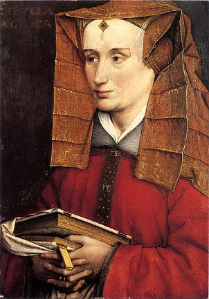 A Woman, ca. 1440 (attributed to Jacques Daret) (ca. 1404-1470) Dumbarton Oaks Research Library and Collection, Washington D.C.,  HC.P.1923.01.(O)
