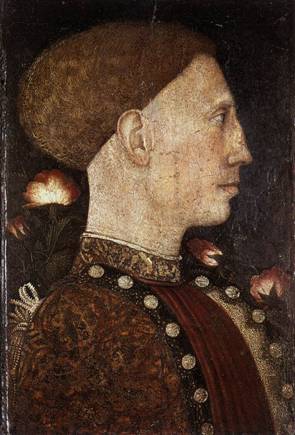 Leonello Este, ca. 1441 (Pisanello) (1395-1455)    Accademia Carrara, Bergamo 
