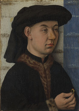 Man holding a ring, ca. 1550 (Unknown Master, follower of Jan van Eyck)  The National Gallery, London, NG2602 