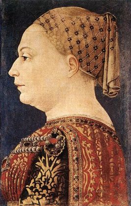 Bianca Maria Sforzaca, ca. 1460 (Bonifacio Bembo) ( fl. 1447-1477) Pinacoteca di Brera, Milano
