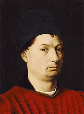 A Man, ca. 1465  (Petrus Christus)   (1410-1476) Los Angeles County Museum of Art, CA