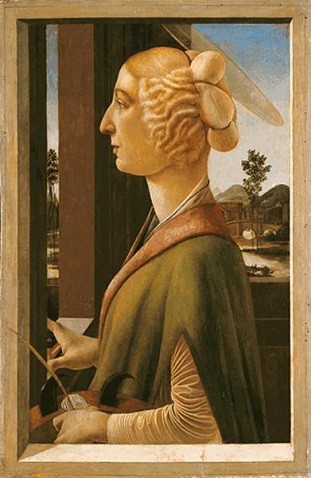 A Lady as St. Catherine, ca. 1475 (Sandro Botticelli) (1445-1510)   Lindenau-Museum, Altenburg 