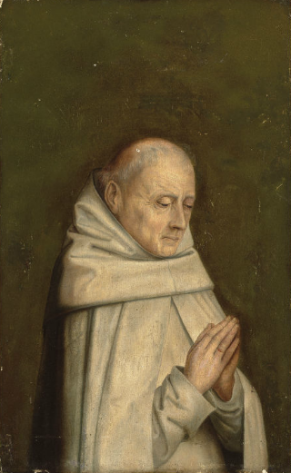 A Carthusian Monk, ca. 1460-1480 (circle of Dieric Bouts) (ca. 1410-1475) Christies Sale 6360, Lot 1   July 2, 2012