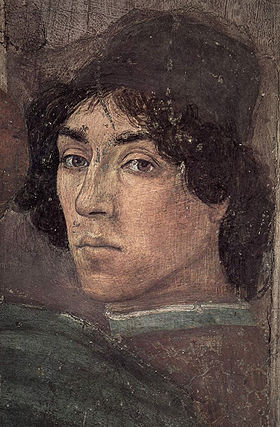 Self-Portrait (Fra Filippino Lippi)        (1457-1504)Brancacci Chapel, Florence from Dispute with Simon Magus   