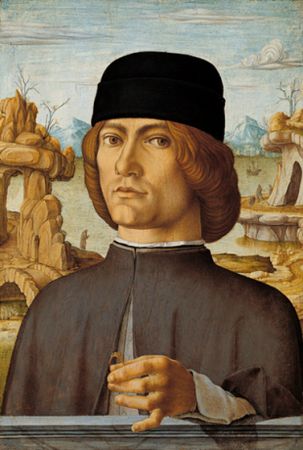 A Young Man, ca. 1472-1473 (Francesco del Cossa)(1430-1487) Museo Thyssen-Bornemisza, Madrid