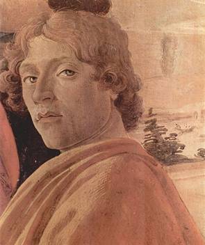 Self-Portrait, from Adoration of the Magi, ca. 1475    (Sandro Botticelli)  (1445-1510)