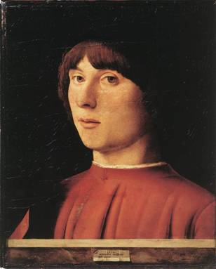 A Man, 1474 (Antonello da Messina)    (1430-1479) Staatliche Museen, Berlin