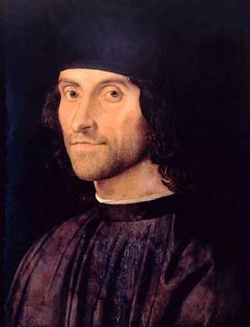 A Man, ca. 1475 (attributed to Alvise Vivarini) (1444-1505)   Location TBD   