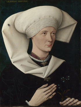 A Woman of the Hofer Family, ca. 1470 (Unknown Swabian Artist) The National Gallery, London   NG722  