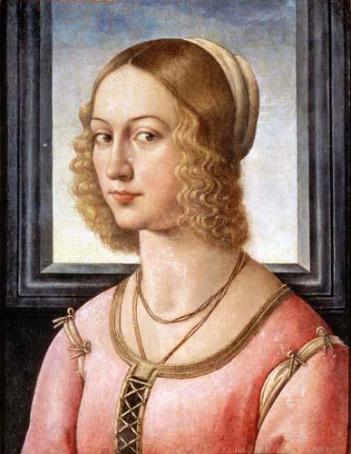 A Young Woman, possibly Giovanna Tornabuoni, ca. 1485-1488 (Domenico Ghirlandaio) (1449-1494)    Tokyo Fuji Art Museum 