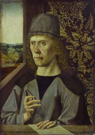 An Architect, ca. 1480 (Unknown Bavarian Master) Kunstmuseum Basel,  Inv. 1597 