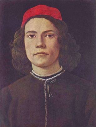 A Young Man, ca. 1483 (Sandro Botticelli) (1445-1510)    Location TBD   