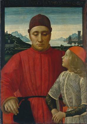 Francesco Sassetti with boy, ca. 1487 (Domenico Ghirlandaio) (1448-1494) The Metropolitan Museum of Art, New York, NY,  49.7.7  
