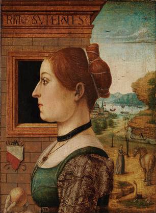 Ginevra di Antonio Lupari Gozzadini, ca. 1485-1494 (attributed to Maestro delle Storie del Pane) The Metropolitan Museum of Art, New York, NY     1975.1.95, 96 