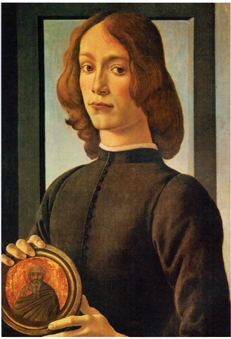 A  Young Man with Medallion, ca. 1483 (Sandro Botticelli) (1445-1510)   Location TBD 
