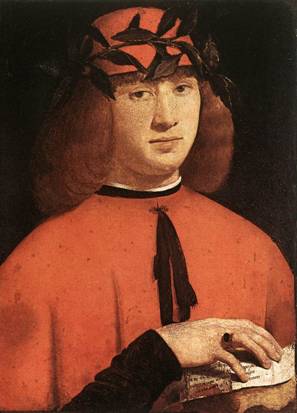 Gerolamo Casio,   ca. 1495  (Giovanni Antonio Boltraffio)  (1467-1516)   Pinacoteca di Brera, Milan
