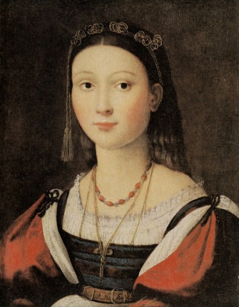 Eleanora Gonzaga?, "the Boston Raphael", ca. 1505  (attrib. Raphael) (1483-1520)   siezed by the Italian Government 