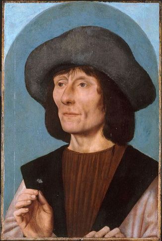 Man with Pink  ca. 1500-1510  by Quentin  Massys  Art Institute of Chicago