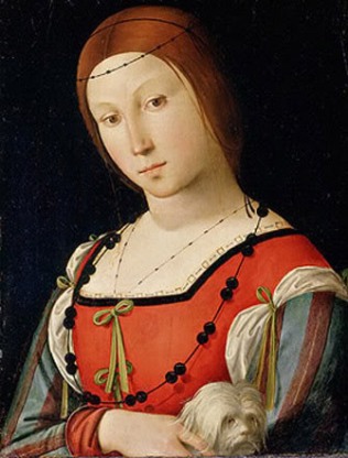 A Woman with Dog, ca. 1505 (Lorenzo Costa) (1460-1535) Location TBD