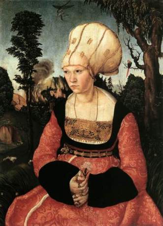 Anna Cuspinian, 1502 (Lucas Cranach the Elder) (1472-1553) Museum Oskar Reinhart am Stadtgarten, Winterhur 