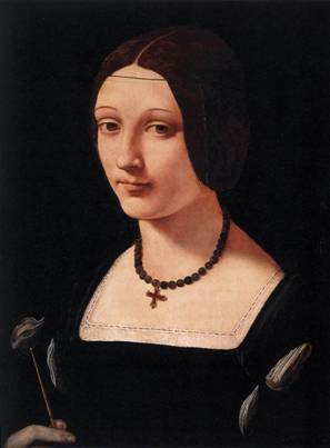 A Lady as St Lucy, ca. 1500 (Giovanni Antonio Boltraffio)   (1467-1516)       Museo Thyssen-Bornemisza, Madrid    