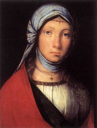 A Gypsy Girl ca. 1505 Boccaccio Boccaccino 1460-1525 Uffizi Florence