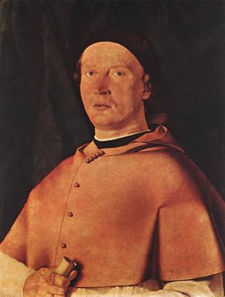 Bishop Bernardo de Rossi, ca. 1505 (Lorenzo Lotto) (1480-1556) Museo Nazionale Capodimonte, Napoli       