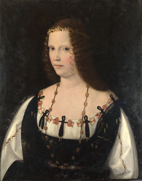 A Young Lady “1500-1510” (attrib. Bartolomeo Veneto) (1470-1531) NGL NG2507