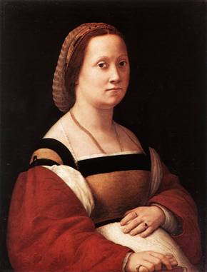 A Woman 1505-1506 (Raphael) (1483-1520) Palazzo Pitti, Galleria Palatina, Firenze   