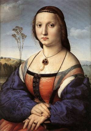 Maddalena Doni ca. 1506 Raphael 1483-1520 Palazzo Pitti Galleria Palatina Firenze Florence Italy