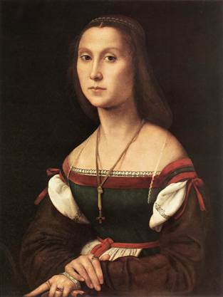 A Woman “1507-1508”(La Muta) (Raphael) (1483-1520)  Galleria Nazionale delle Marche, Palazzo Ducale, Urbino  