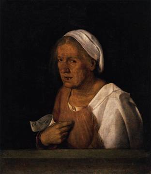 An Old Woman , ca. 1508 (Giorgione) (1477-1510) Gallerie dell