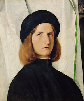 A Young Man, ca. 1508 Lorenzo Lotto 1480-1556 Kunsthistorisches Museum Wien GG_214  Vienna Austria