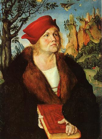  Johannes Cuspinian, ca. "1502-1503" (Lucas Cranach the Elder) (1472-1553)Museum Oskar Reinhart am Stadtgarten, Winterhur   