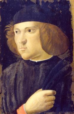 A Man, ca. 1500-1510 (attrib. Ansano de Michele Ciampanti) (fl. 1470-1510) Museo Poldi Pezzoli, Milan, Sala del Perugino