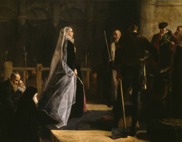 Mary Queen of Scots before her Execution, February 8th, 1587, by Robert Herdman (1829-1888), painted in 1867, Glasgow Museums.