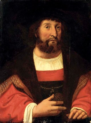 Christian II King of Denmark ca. 1515 follower of Michel Sittow 1469-1526 Christie