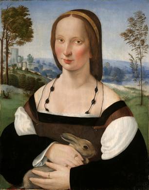 A Lady ca. 1515 (Ridolfo Ghirlandaio) (1483-1561) Yale Art Gallery, New Haven, CT1871.72 


