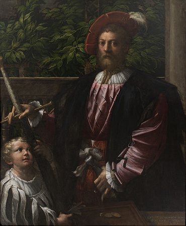 Lorenzo Cybo and child, 1523   (Parmigianino) (1503-1540)       Statens Museum for Kunst, København, SP-73   