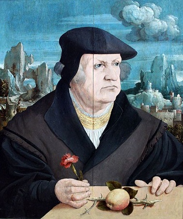 A Man with a Pink, ca. 1525 (Unknown Artist)  Städel Museum, Frankfurt am Main 