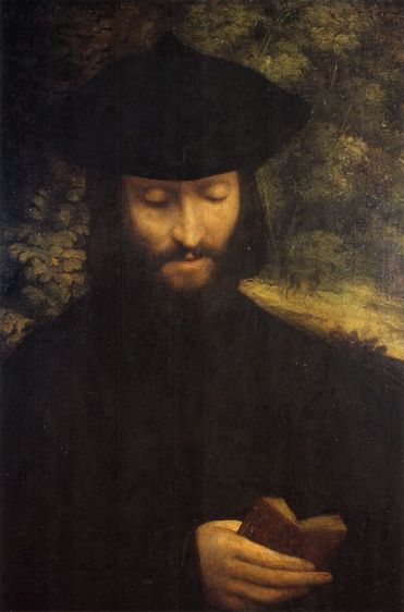 Man with Book 1522 by Correggio