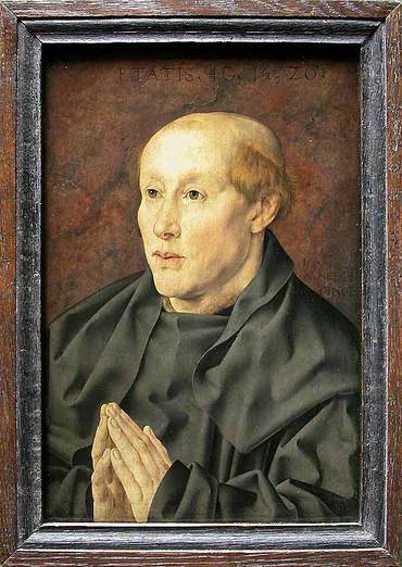 A Monk at 40 1526 by Jan Gossaert aka Mabuse ca 1478-1532  Louvre RF 23