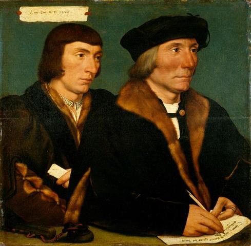 Thomas Godsalve and Son Sir John 1528  by Hans Holbein the Younger 1497-1543  SKD Gal Nr 1889