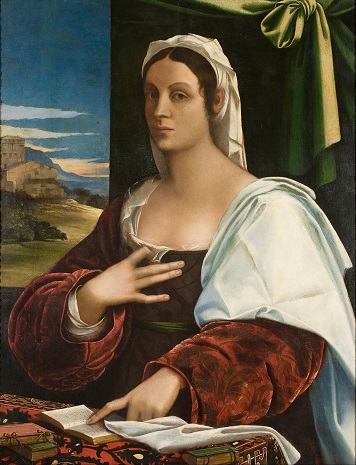A Lady, said to be Vittoria Colonna, ca. 1520 (circle of Sebastiano del Piombo) (ca. 1485-1547) Museu Nacional de Arte de Catalunya, Barcelona